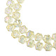 Chapelets de perles en verre électroplaqué EGLA-N008-018-D01-3