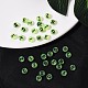 Perles acryliques vert clair transparentes TACR-YW0001-09B-9