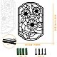 Décorations murales en fer&nbsp;HJEW-WH0067-090-2