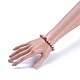 Wood Beaded Stretch Bracelets BJEW-JB05020-04-3