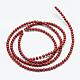 Fili perline naturali del diaspro rosso G-R172-2mm-24-2