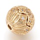 Brass Cubic Zirconia Beads KK-O106-36-3