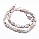 Electroplate Natural Sunstone Beads Strands G-K256-19A-02-2