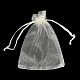 Rectangle organza sacs à cordon&nbsp;CON-PW0001-054C-18-3