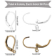 NBEADS 200 Pcs Brass Leverback Earring Findings KK-NB0001-65-2