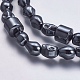 Colliers de perles de mala en hématite synthétique non magnétique NJEW-K096-05-3
