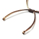 Fabrication de bracelets en cordon de nylon tressé réglable de couleur dégradée AJEW-JB01163-01-4