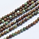 Brins de perles de jade quartzose naturel G-E444-32-4mm-1