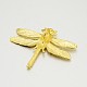 Brass Dragonfly Pendants KK-M127-03-3