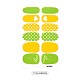 Avocados & Erdbeeren & Blumen Full Cover Nail Art Sticker MRMJ-T109-WSZ629-2