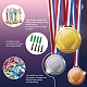 Support mural d'affichage de support de cintre de médaille de fer de thème de sports ODIS-WH0024-036-4