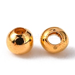 Iron Spacer Beads, Cadmium Free & Lead Free, Golden, 2.5x2mm, Hole: 1.5mm, about 2950pcs/50g