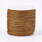 Nylon Thread, Nylon Jewelry Cord for Custom Woven Jewelry Making, Sienna, 0.8mm, about 49.21 yards(45m)/roll
