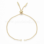 Изготовление регулируемых браслетов из латуни KK-T059-01G-NF