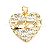 Латунные микро проложить кубического циркония подвески KK-C087-06G