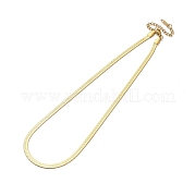 Ionenplattierung (IP) 304 Edelstahl-Halskette mit Fischgrätenmuster für Männer und Frauen NJEW-E076-03C-G