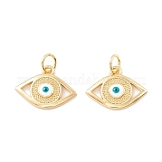 Подвески из латуни с эмалью в стойку KK-D073-28G-03