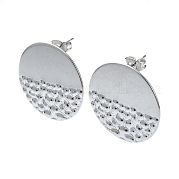 Серьги-гвоздики из нержавеющей стали 201 EJEW-K270-28P