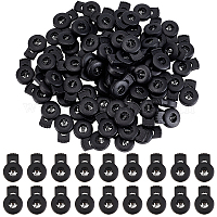 Cheap 80pcs 4Size Spring Toggle Stopper Plastic Draw String Clip