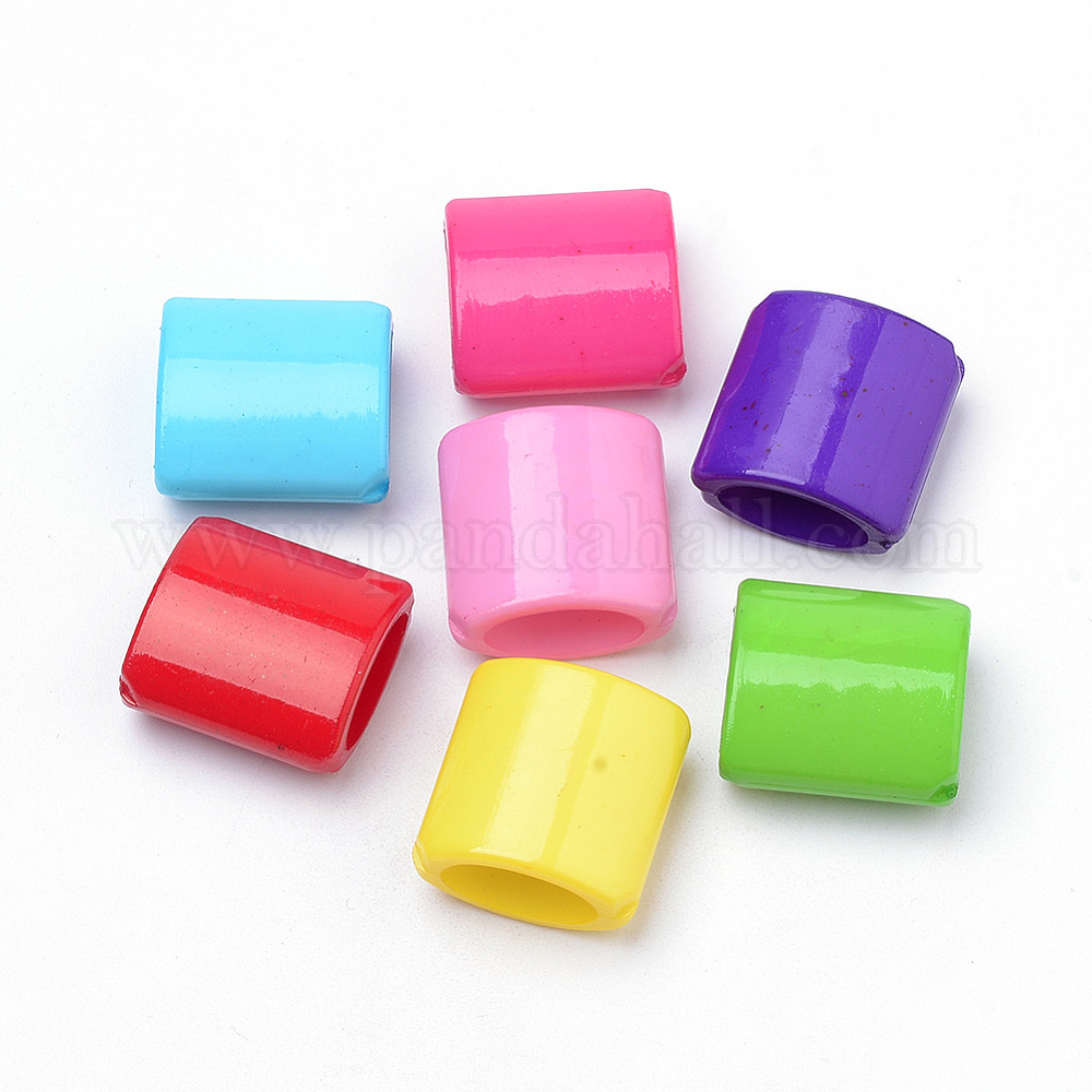 Perline Tubolari Curve In Acrilico Opaco 32x8 Mm - Giallo X6 - Perles & Co - Foto 6