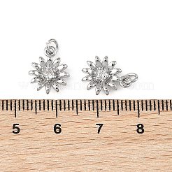 Ciondoli Shegrace in ottone con micro pavé di zirconi cubici trasparenti&nbsp;XGRQ2O737-450P