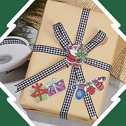 100 шт. 10 стиля рождественские 2-дырочные пуговицы из клена&nbsp;WOOD-SP0001-67