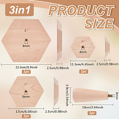 Молды для деревянных керамических чаш&nbsp;WOOD-WH0030-98A