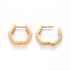 PVD-Vakuumbeschichtung 304 Edelstahl Huggie Creolen&nbsp;LS-STAS-S103-24G