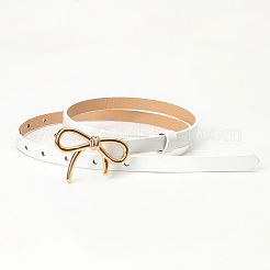 Ремни-цепочки из искусственной кожи с бантом из сплава для женщин&nbsp;AJEW-WH20019-67G-02