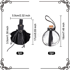 Браслет из искусственной кожи и ремень-цепочка&nbsp;AJEW-OC0004-77B