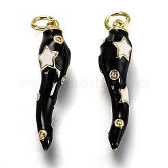 Латунь эмаль подвески&nbsp;KK-B026-15G