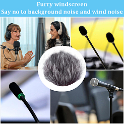 Чехлы для микрофонов из полиэфирной шерсти&nbsp;DIY-WH20007-277B-03