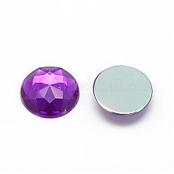 Cabochon posteriori con strass acrilici&nbsp;GACR-Q008-8mm-13
