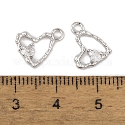 Ciondoli in ottone zirconi chiari micro pavé&nbsp;LS-KK-L212-19P