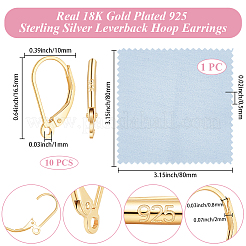5 paio di 925 elementi per orecchini a leva in argento sterling&nbsp;STER-BBC0009-20