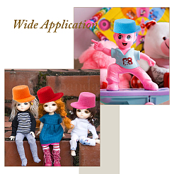 15 chapeau de poupée artisanale en EVA 5 couleurs&nbsp;DOLL-FH0001-06B