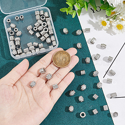80 Stück 4 Stil 202 Edelstahl European Beads&nbsp;STAS-UN0050-54