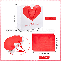 1 шт. бумажные пакеты с принтом в виде сердец на тему Дня святого Валентина&nbsp;ABAG-SP0001-11A
