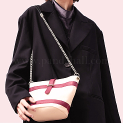 Плетеный плечевой ремень из искусственной кожи&nbsp;FIND-WH0152-160