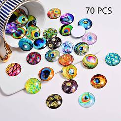 Cabochon in vetro flatback 70 pz per progetti fai da te&nbsp;GGLA-SZ0001-33C