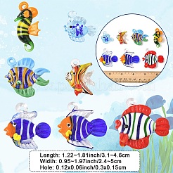 5шт подвески ручной работы лэмпворк&nbsp;LAMP-YW0001-68A