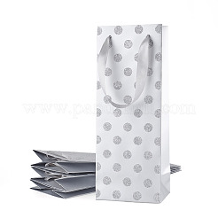 Papier-Wellenpunkt-Glitzerpulver-Tragetaschen zur Aufbewahrung&nbsp;ABAG-TAC0035-15B