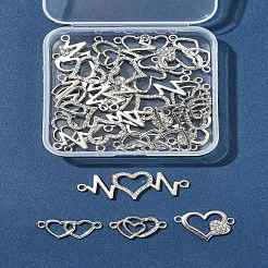 30 шт. 5 стиля сплава хрустальные стразы звенья/соединители&nbsp;ALRI-FS0001-09