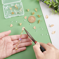 20 шт. 2 стильные латунные серьги-гвоздики&nbsp;KK-DC0001-46