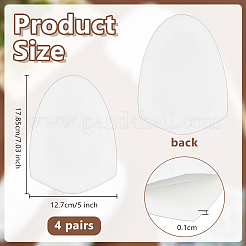 4 пара противоскользящих накладок на обувь из волокна&nbsp;AJEW-OC0015-04