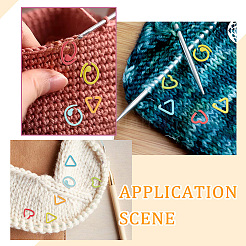 Anneaux de marqueur de point de tricot en alliage&nbsp;FIND-NB0003-48