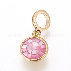 Charms pendenti europei smaltati in ottone&nbsp;KK-E763-04