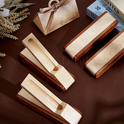 4 étui à stylo rectangulaire en bois pour cadeau d'affaires&nbsp;AJEW-GO0004-39