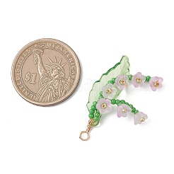 Стеклянные подвески с медной проволокой&nbsp;PALLOY-MZ01200