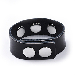 Кожа кусок браслет материалы&nbsp;LS-AJEW-R014-3